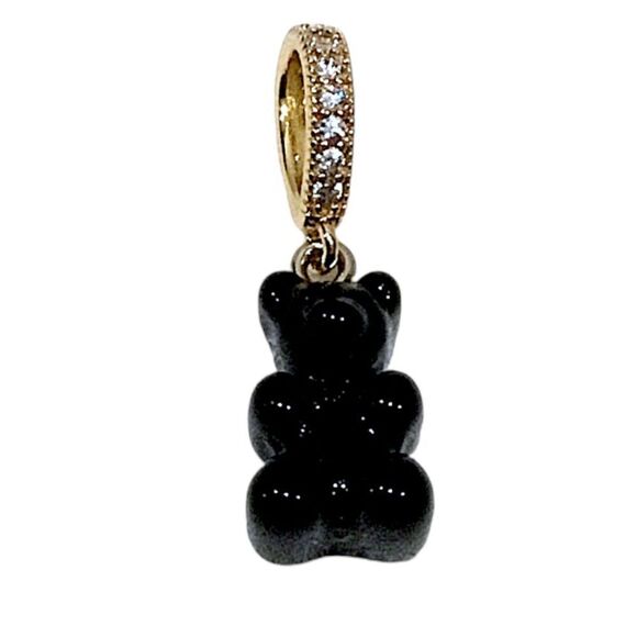 TORY BURCH 18K GOLD LOGO CHARM WITH NOSTALGIC GUMMY BEAR CHARM PENDANT N… - Picture 7 of 7